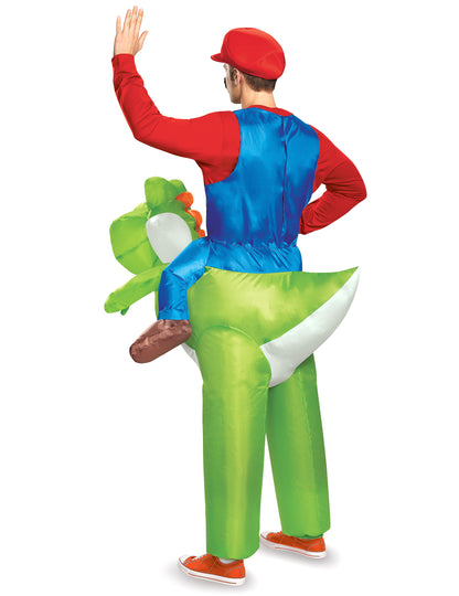 Déguisement gonflable Mario sur Yoshi Nintendo® adulte