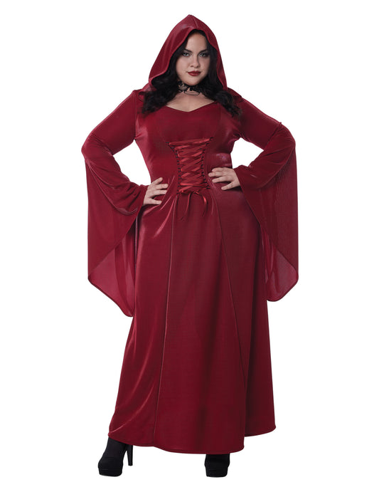 Déguisement gothique rouge grande taille femme
