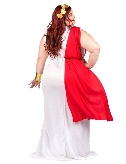 Déguisement grande taille déesse romaine à drapé femme