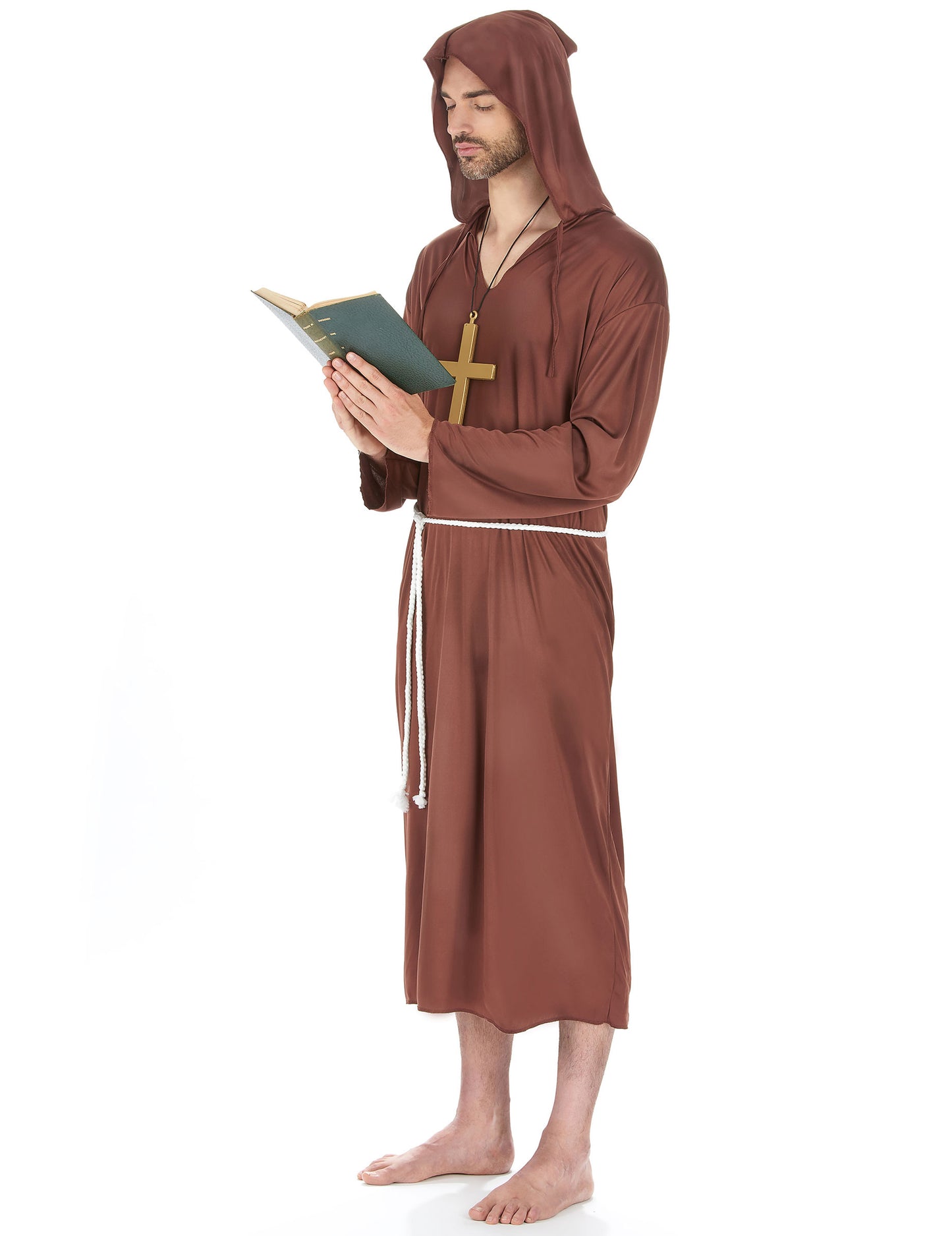 Déguisement moine marron clair grande taille homme