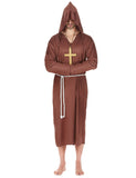 Déguisement moine marron clair grande taille homme