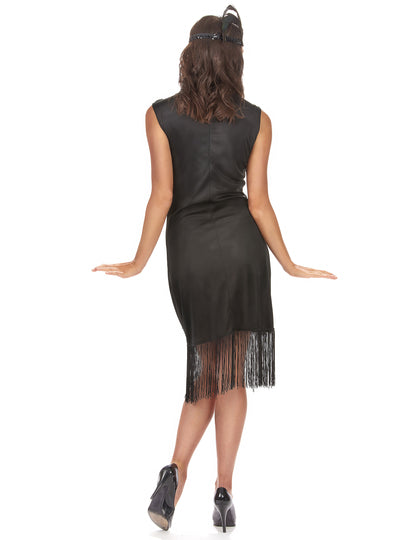 Déguisement grande taille robe Charleston noire femme