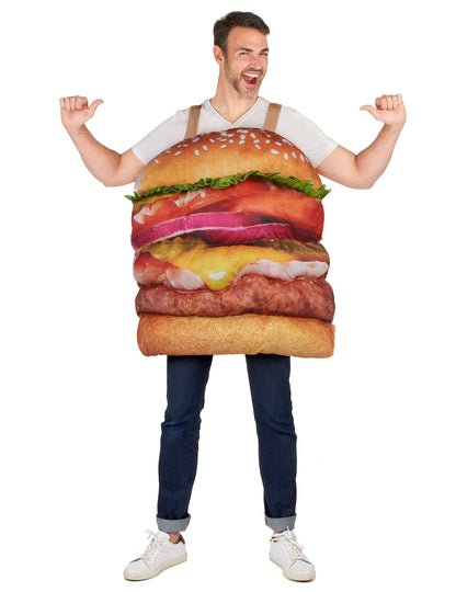 Déguisement hamburger réaliste adulte