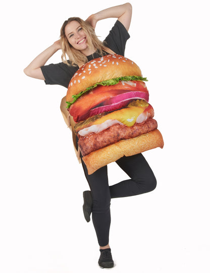 Déguisement hamburger réaliste adulte
