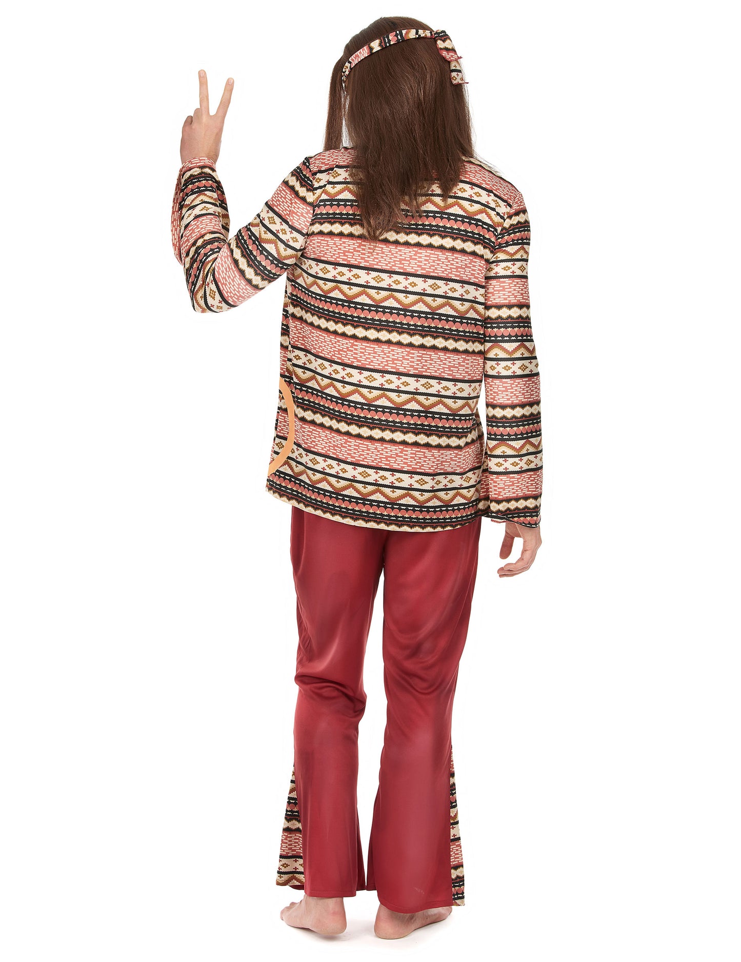 Déguisement hippie bordeaux homme