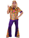 Déguisement hippie effet velours homme