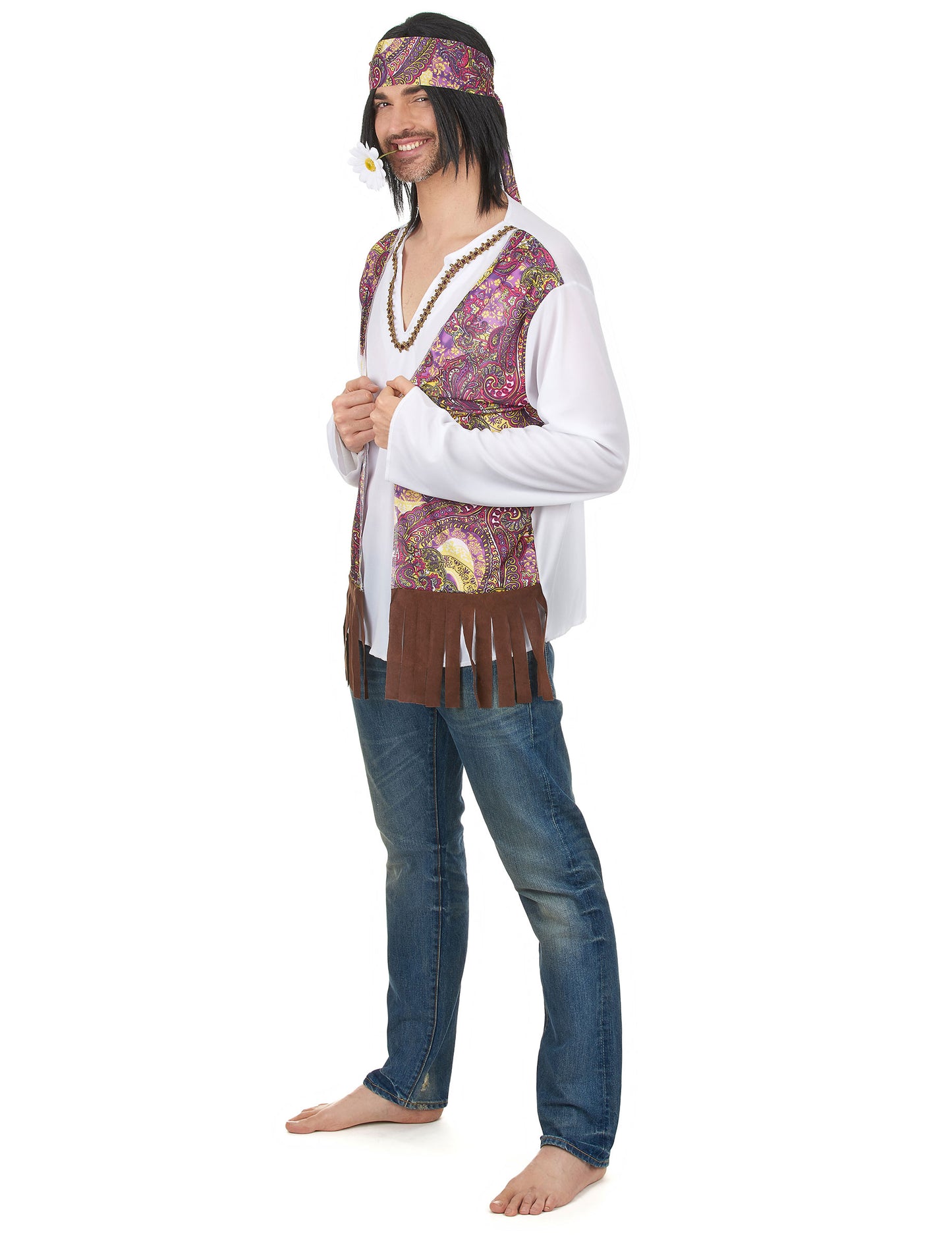 Déguisement hippie à franges homme