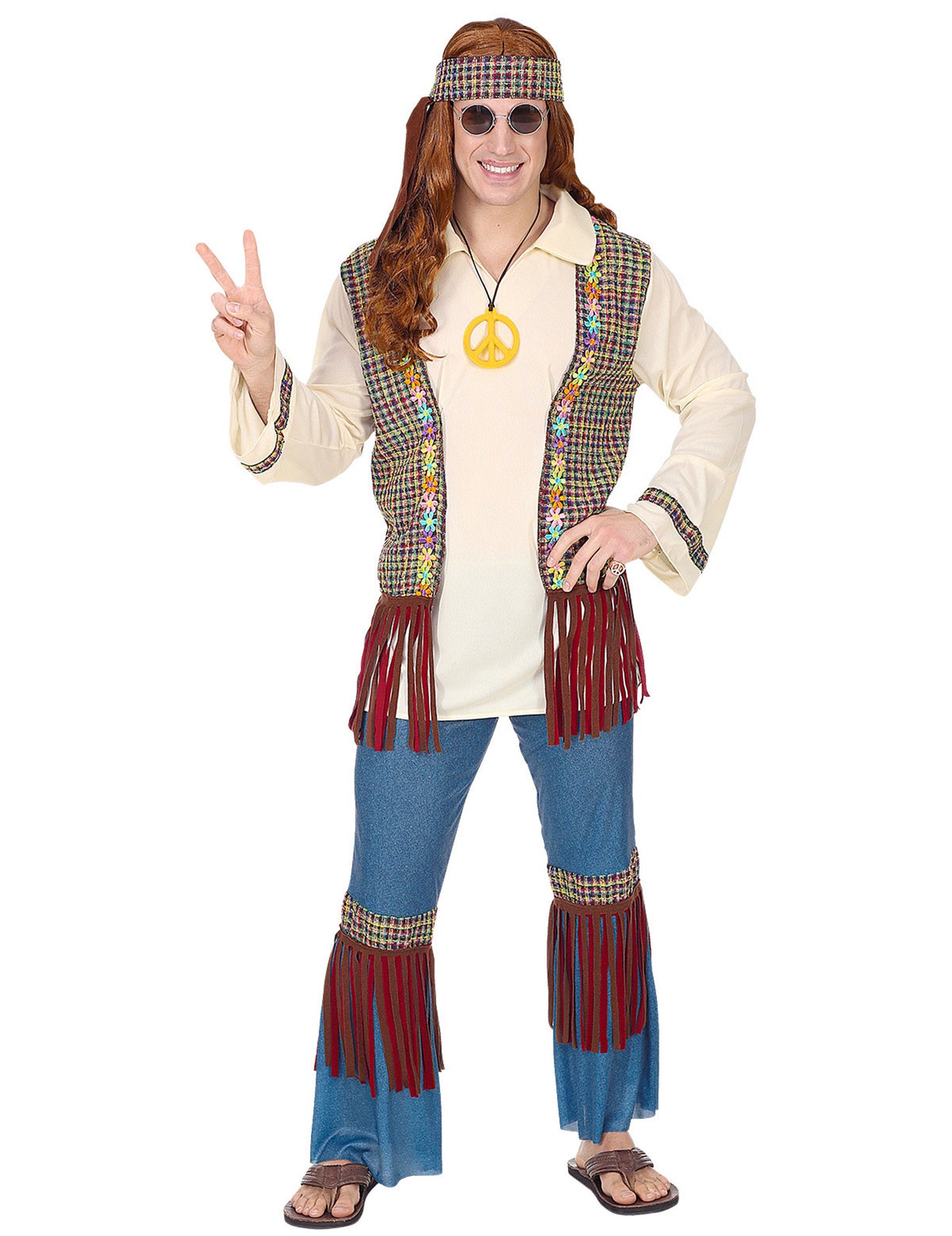 Déguisement hippie peace homme