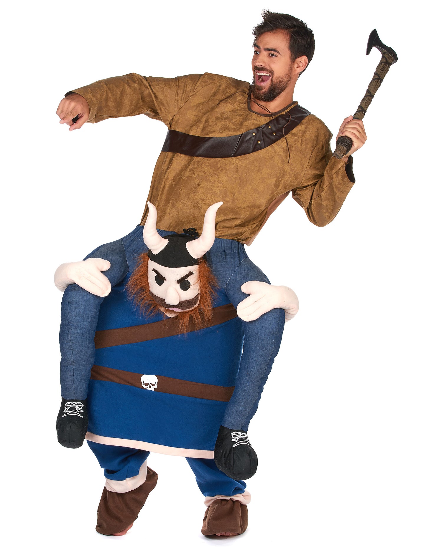 Déguisement homme à dos de viking adulte