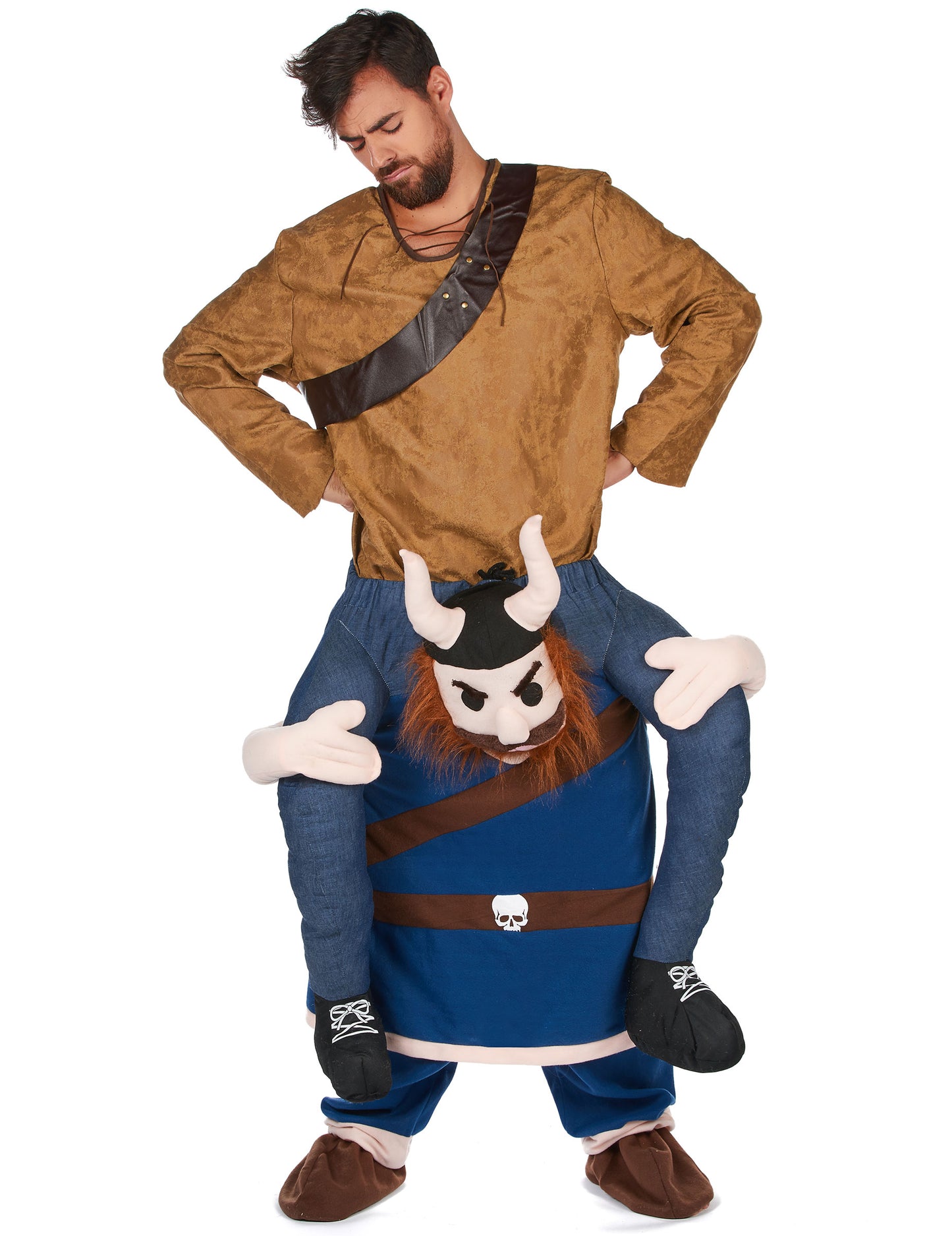 Déguisement homme à dos de viking adulte