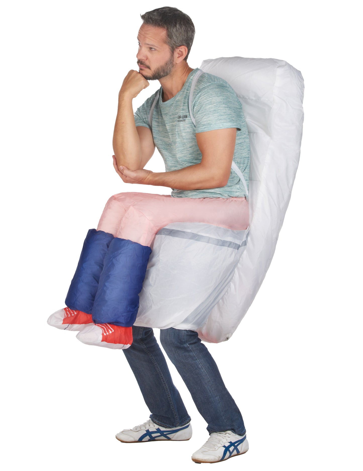 Déguisement humoristique toilette gonflable adulte