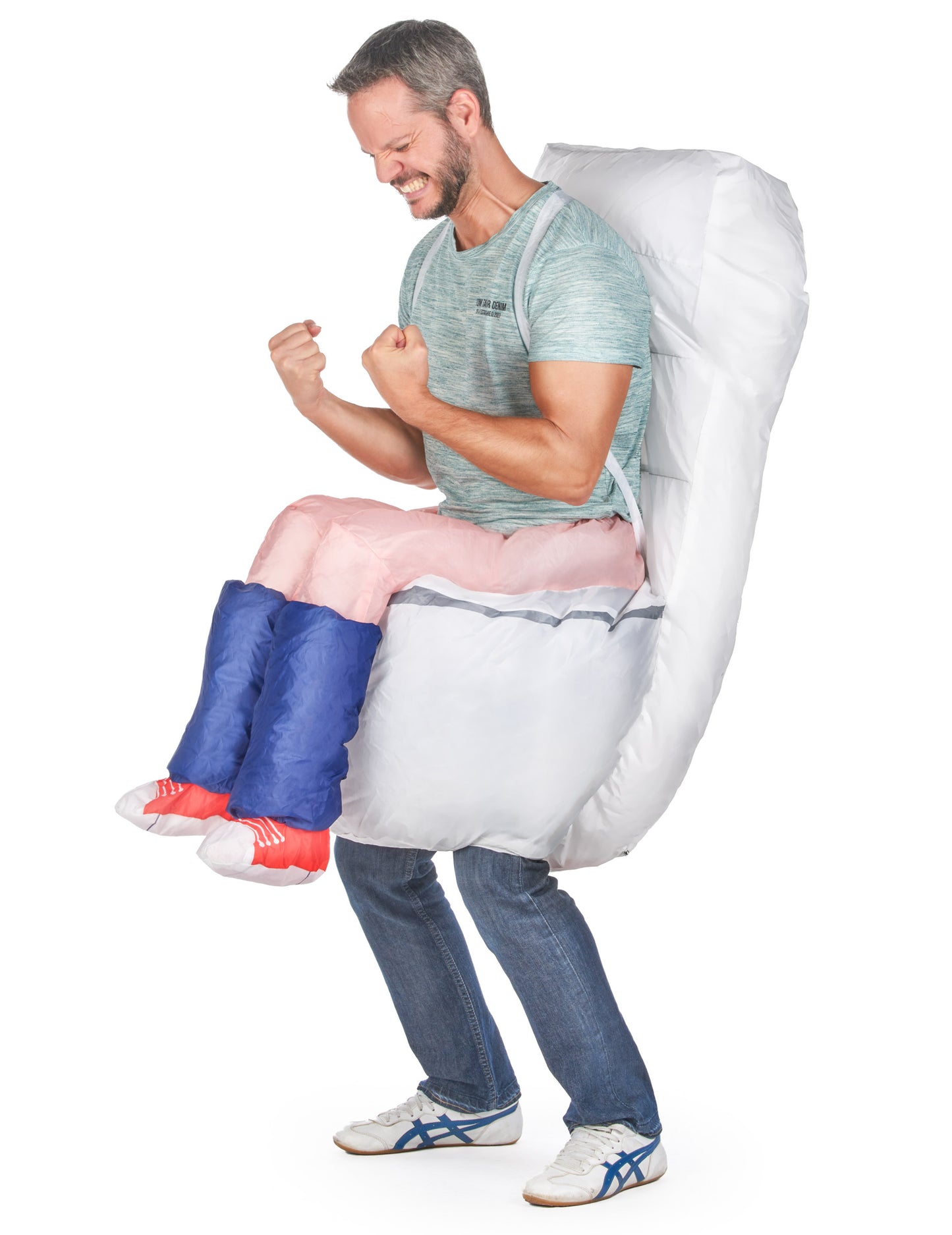 Déguisement humoristique toilette gonflable adulte