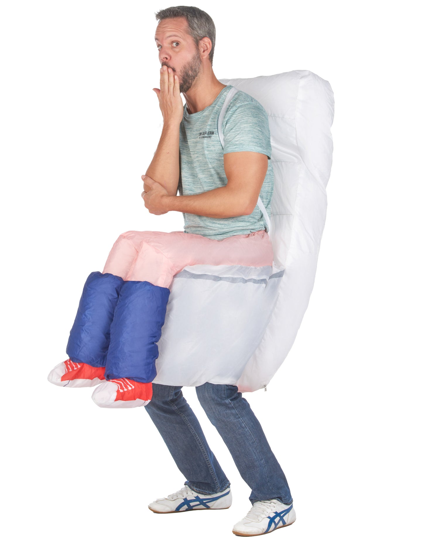 Déguisement humoristique toilette gonflable adulte