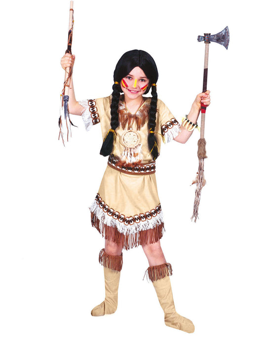 Déguisement indienne à franges fille