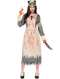 Déguisement infirmière rétro zombie femme