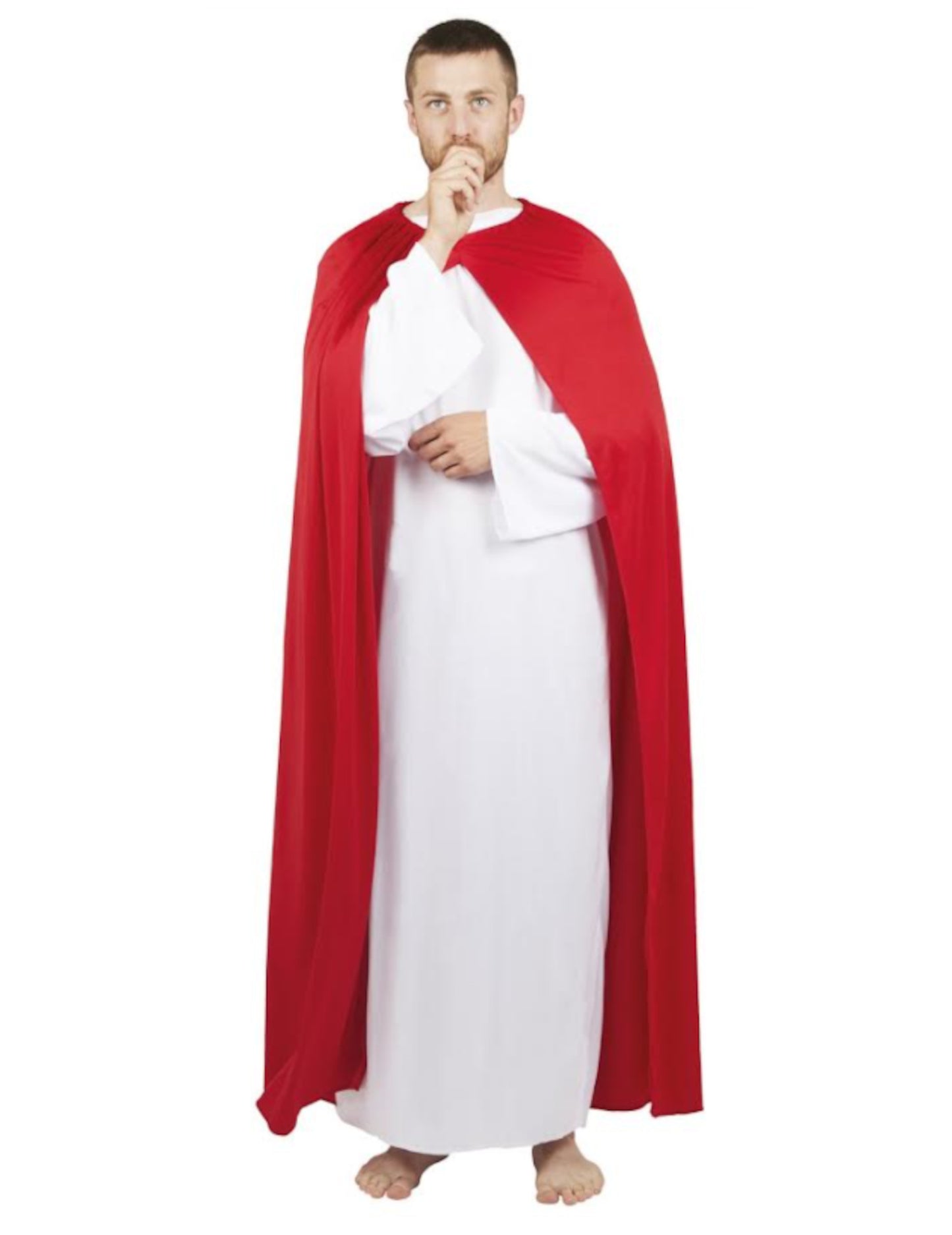 Déguisement Jésus blanc et rouge adulte