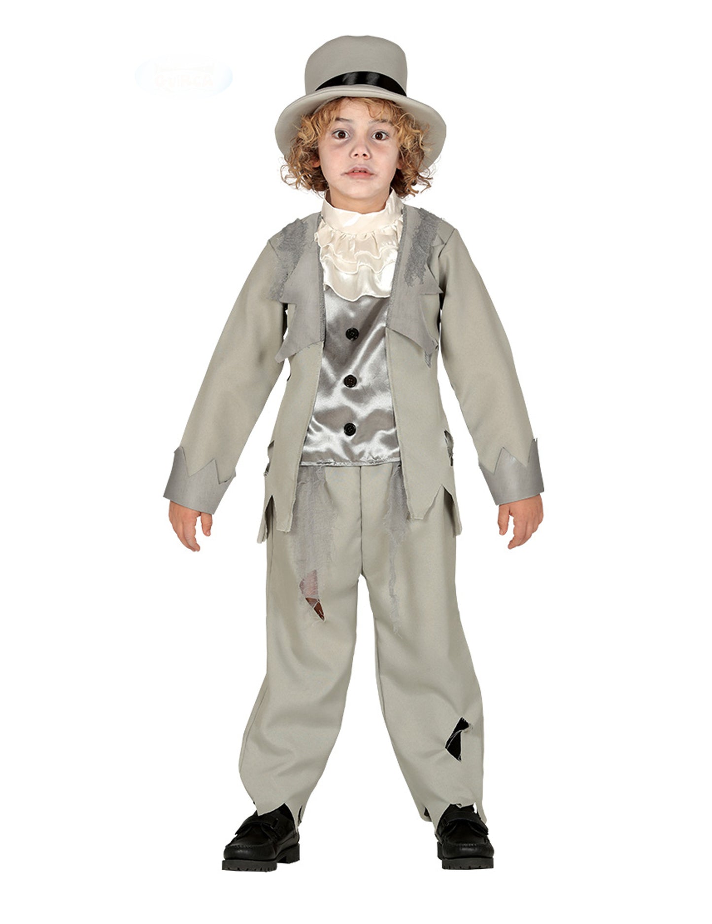 Déguisement jeune marié fantôme gris garçon