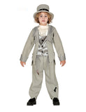 Déguisement jeune marié fantôme gris garçon