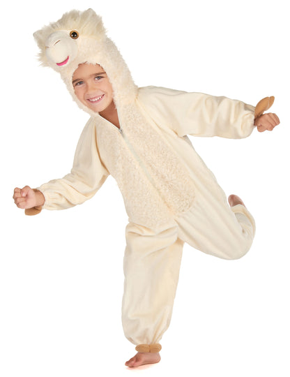 Déguisement lama peluche luxe enfant