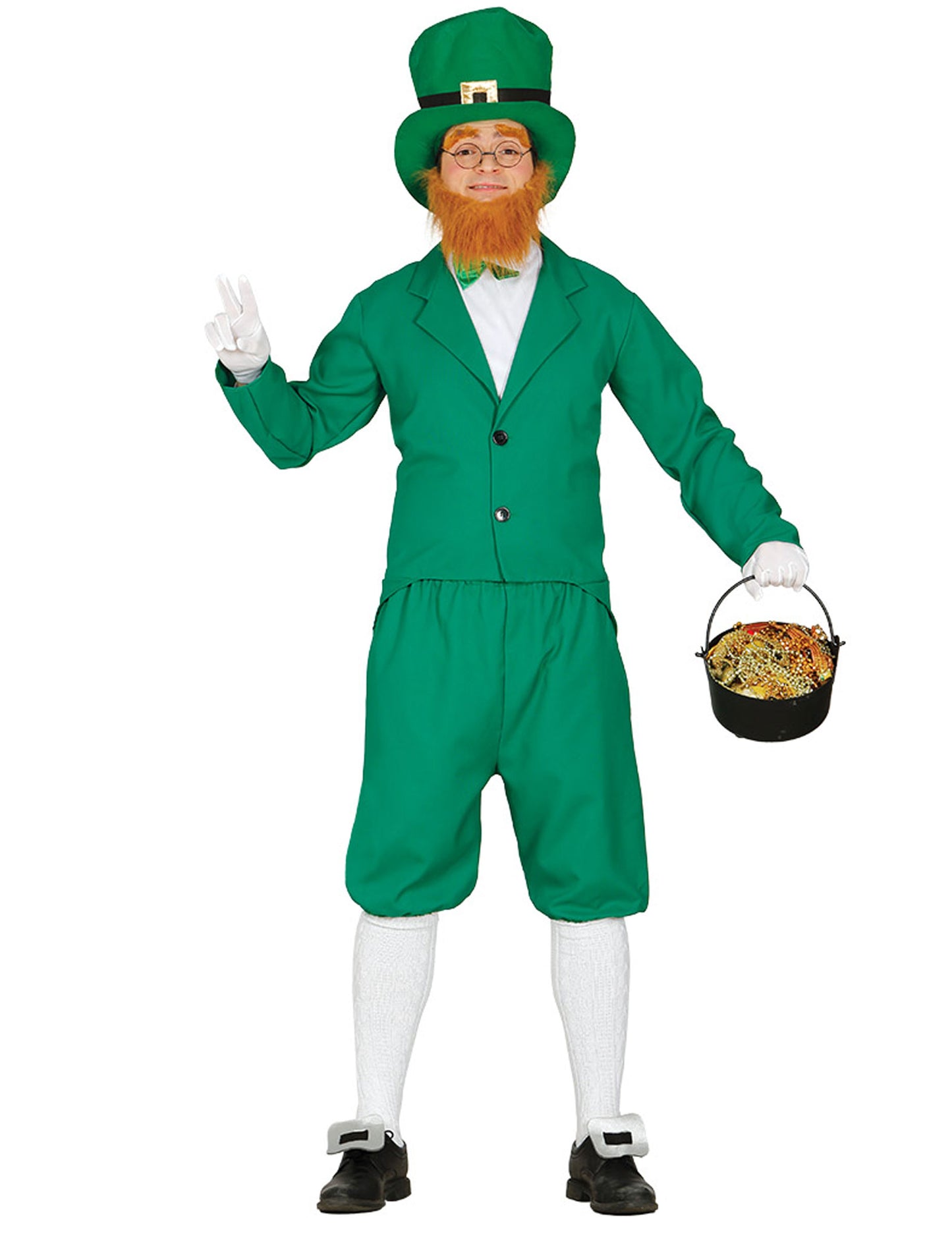 Déguisement leprechaun vert homme