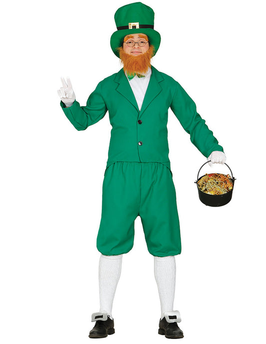 Déguisement leprechaun vert homme