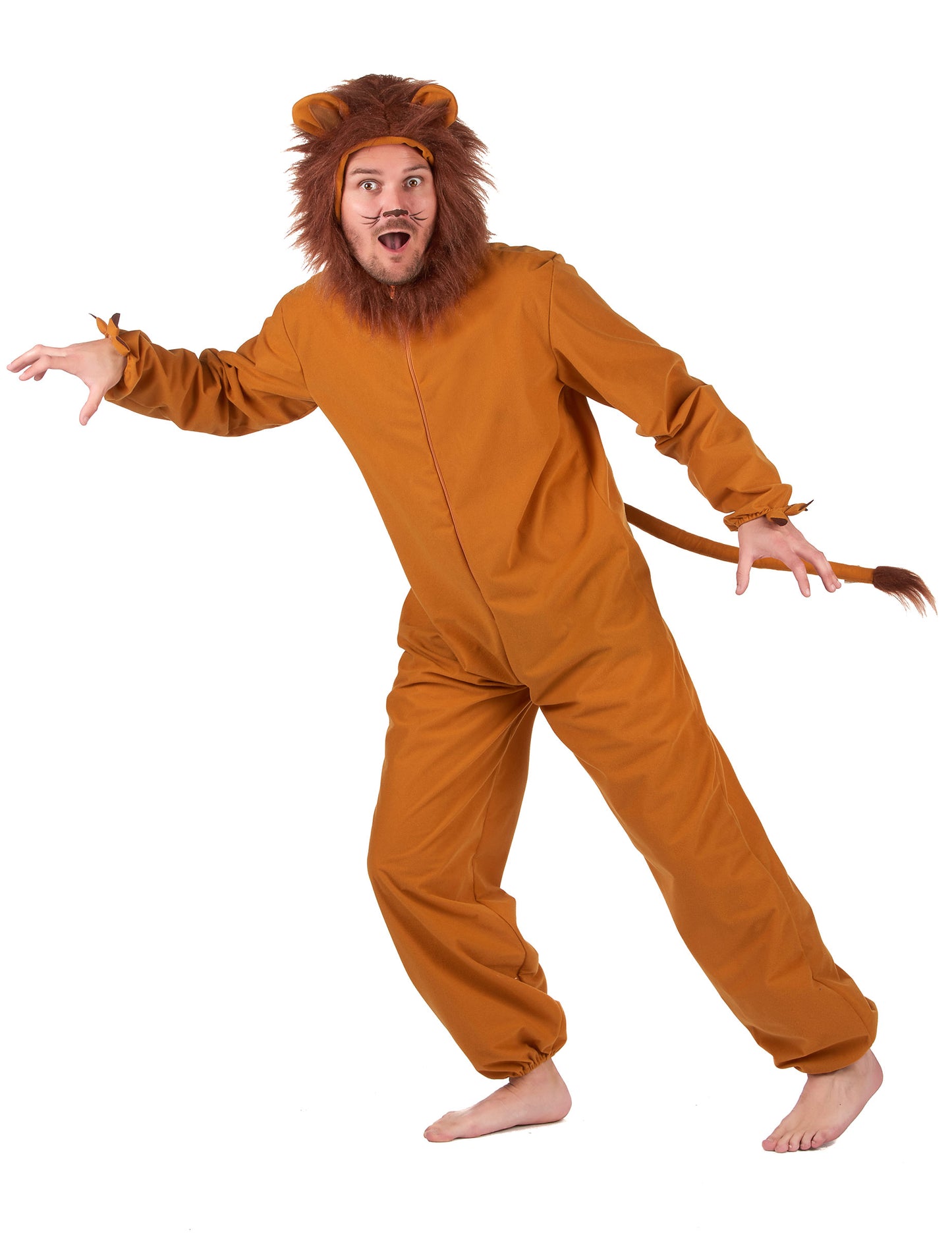 Déguisement lion fauve homme