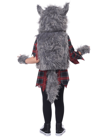 Déguisement loup garou gris luxe fille
