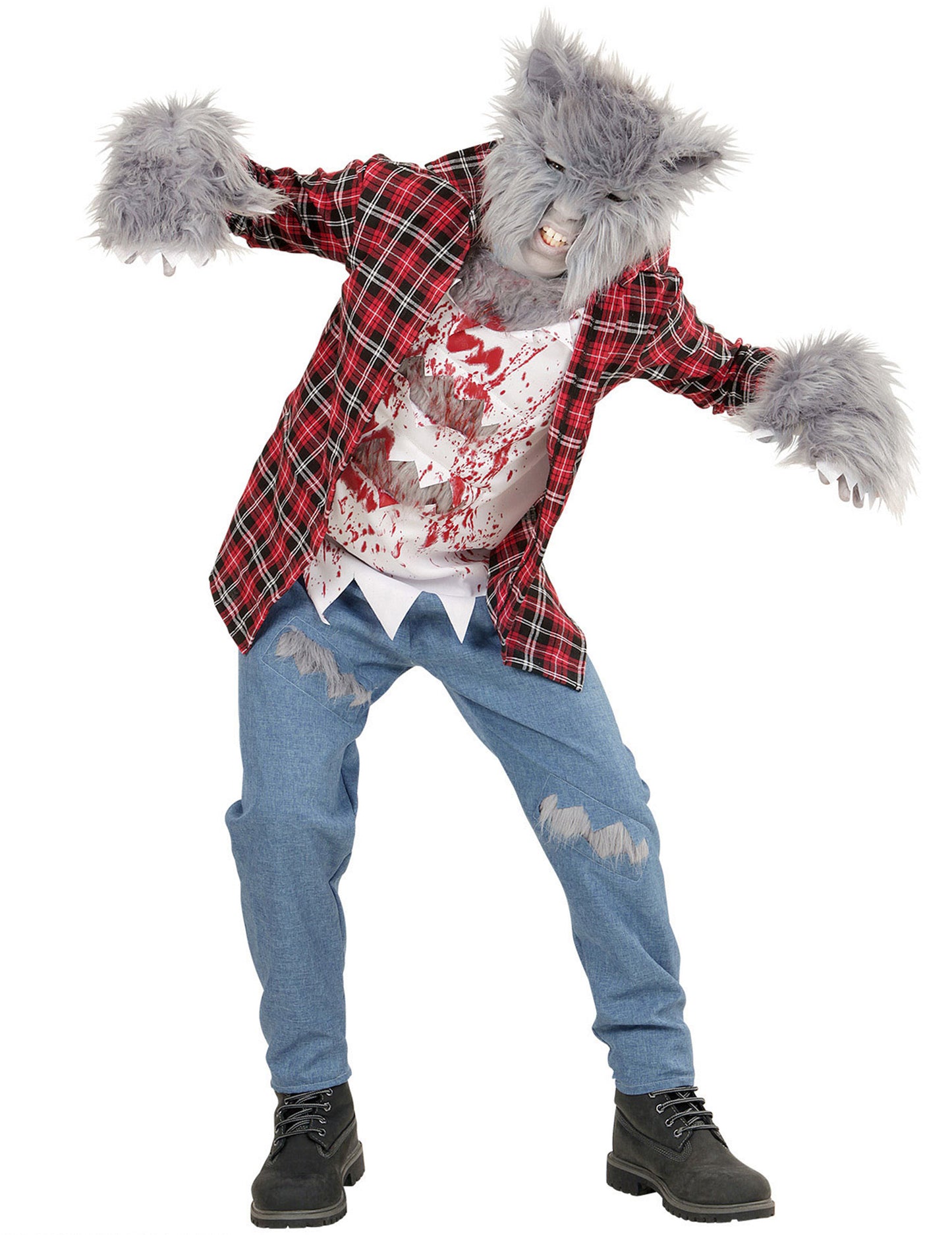 Déguisement loup garou poilu enfant