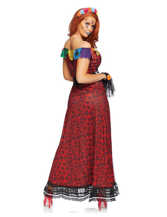 Déguisement luxe Dia de los muertos femme