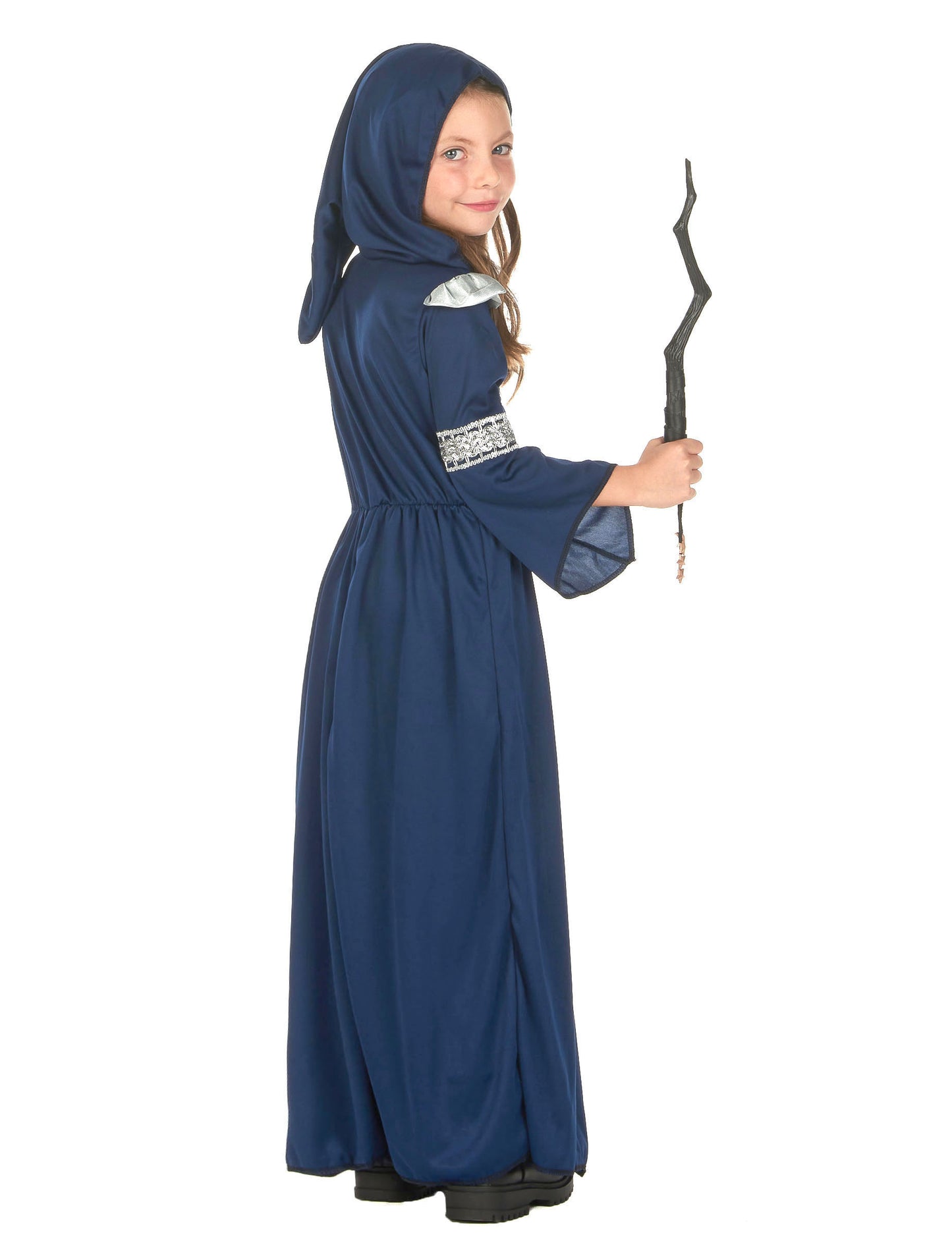 Déguisement magicienne bleu nuit fille