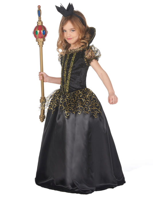 Déguisement méchante reine noire fille
