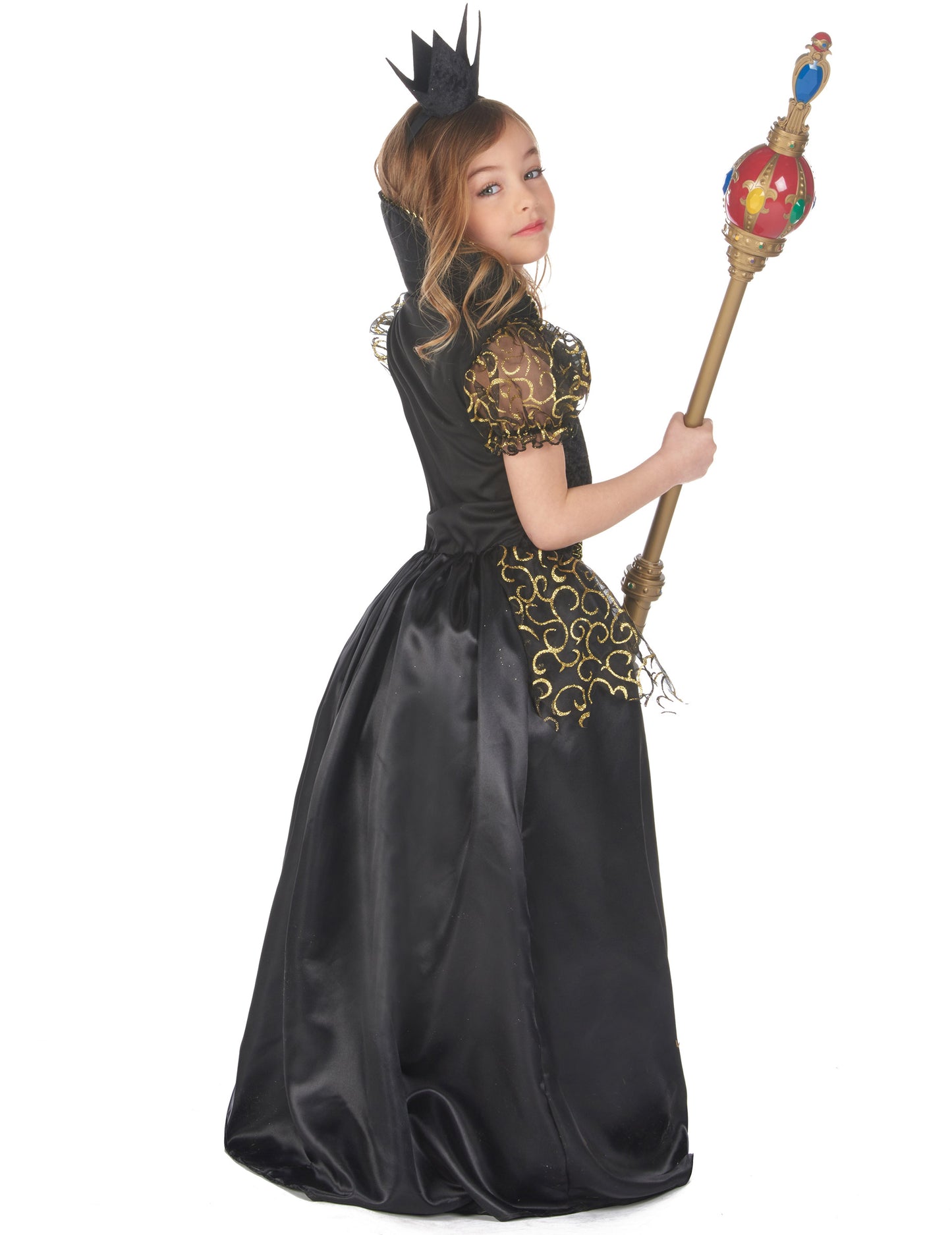 Déguisement méchante reine noire fille