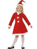Déguisement Mère Noël robe pompons fille