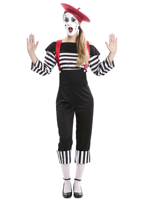 Déguisement mime pantalon femme