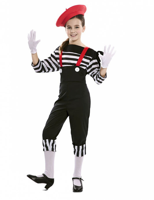Déguisement mime pantalon fille