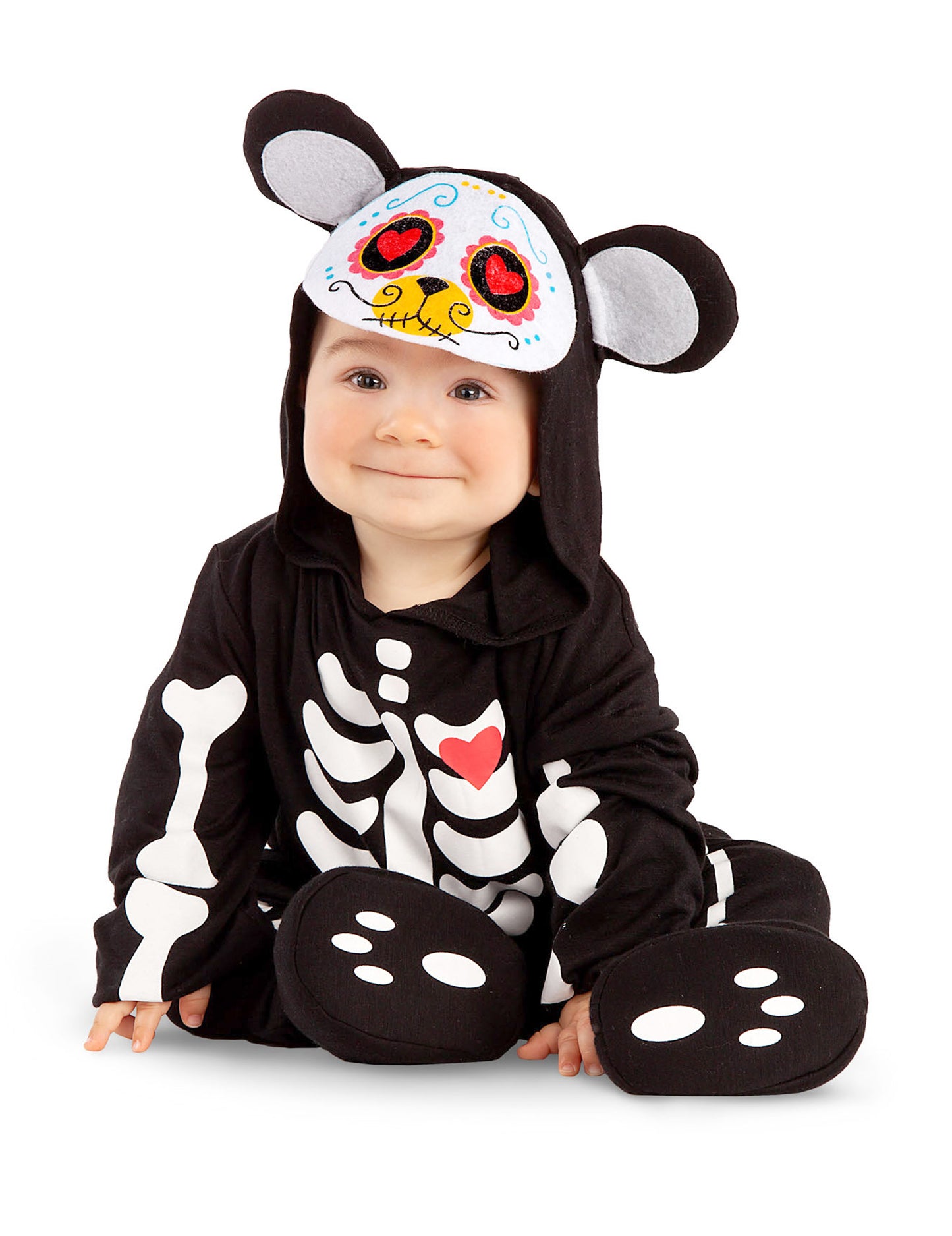 Déguisement mini ours Dia de los muertos bébé