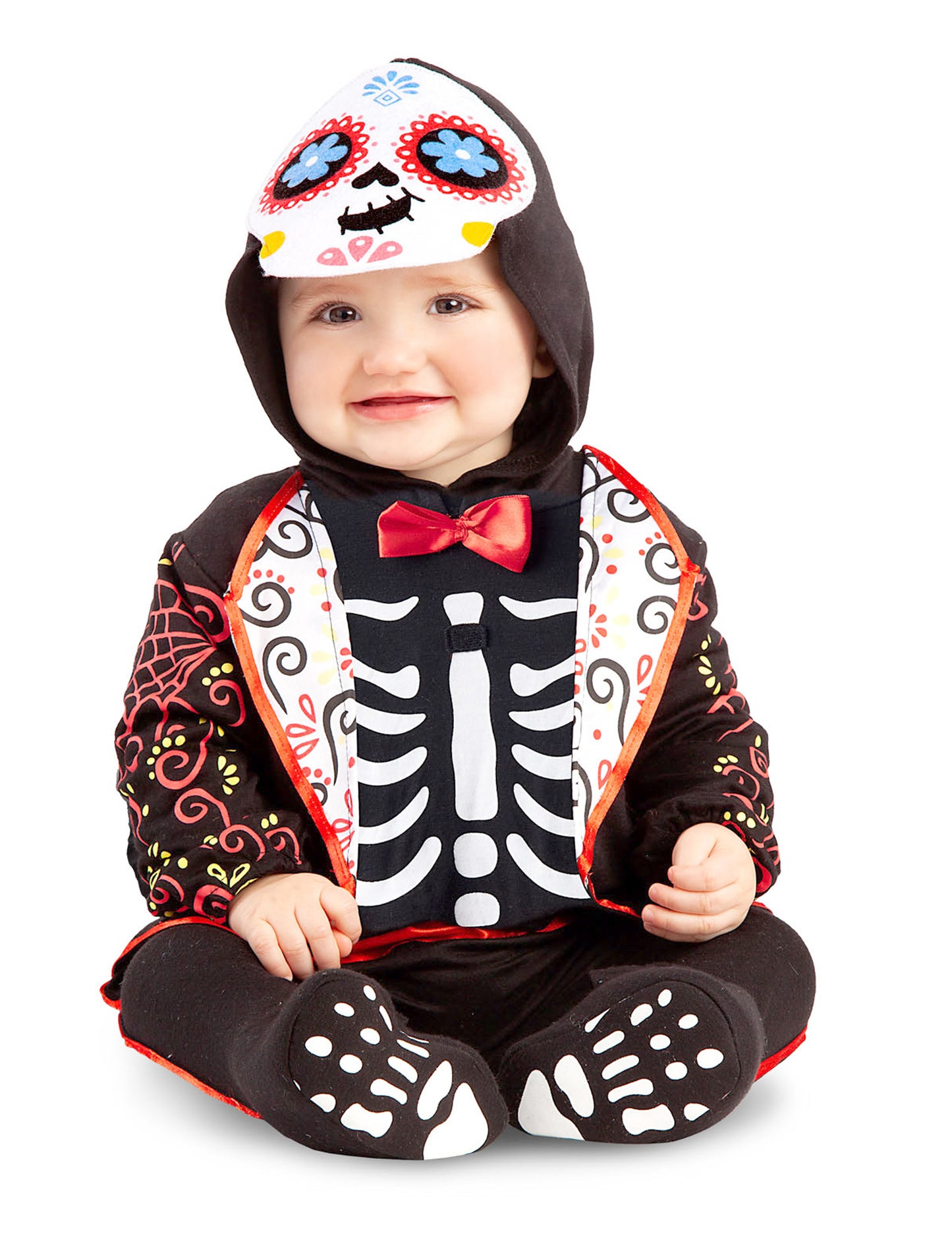Déguisement Mini squelette Dia de los muertos bébé