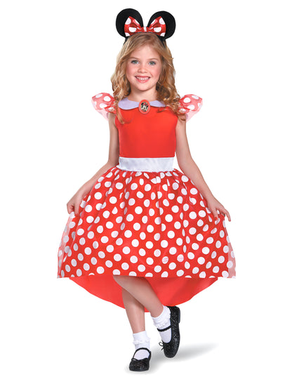 Déguisement Minnie Mouse rouge classique fille