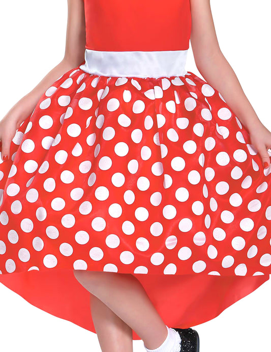 Déguisement Minnie Mouse rouge classique fille