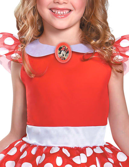 Déguisement Minnie Mouse rouge classique fille