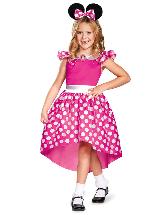 Déguisement Minnie rose classique fille
