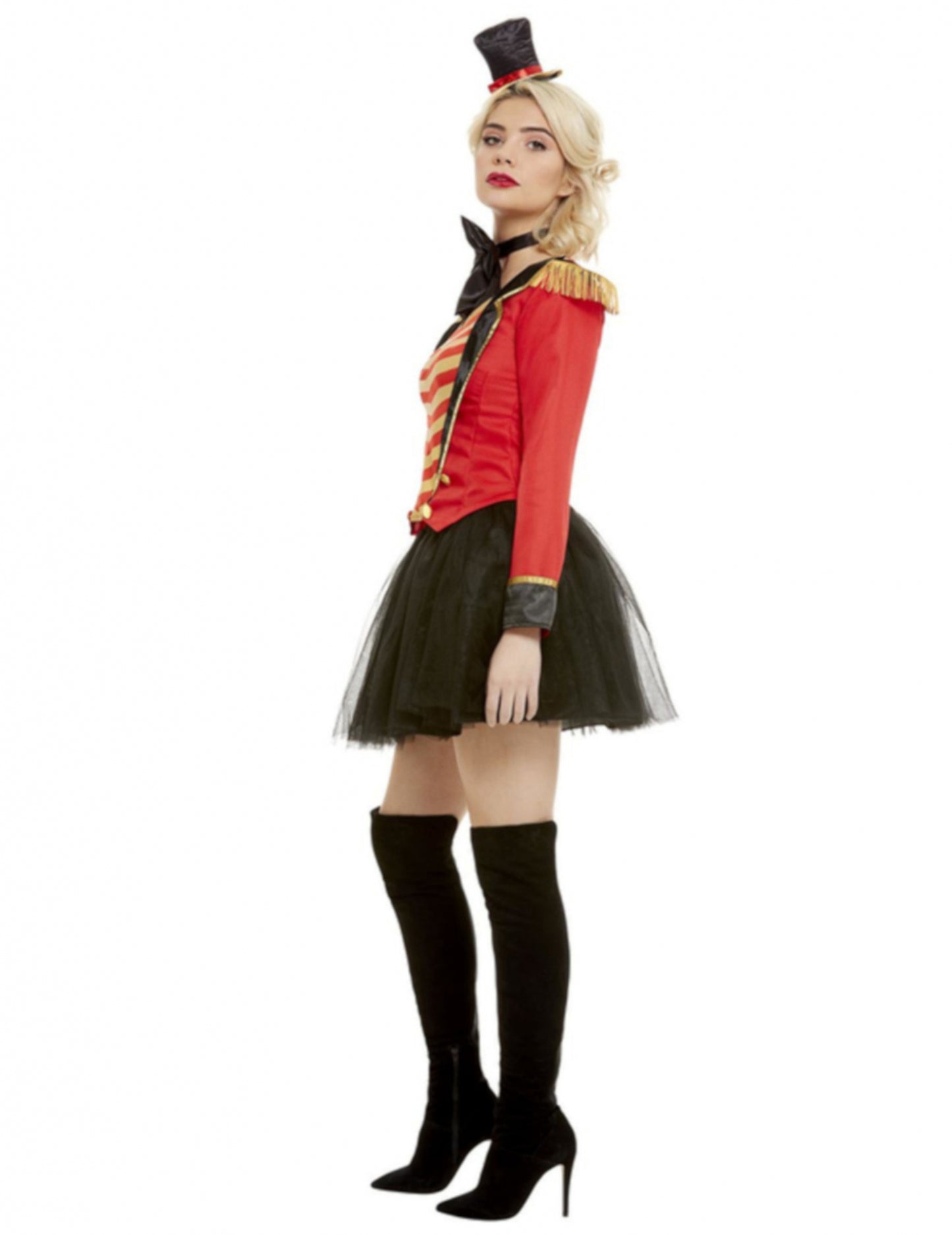 Déguisement Monsieur Loyal rouge femme
