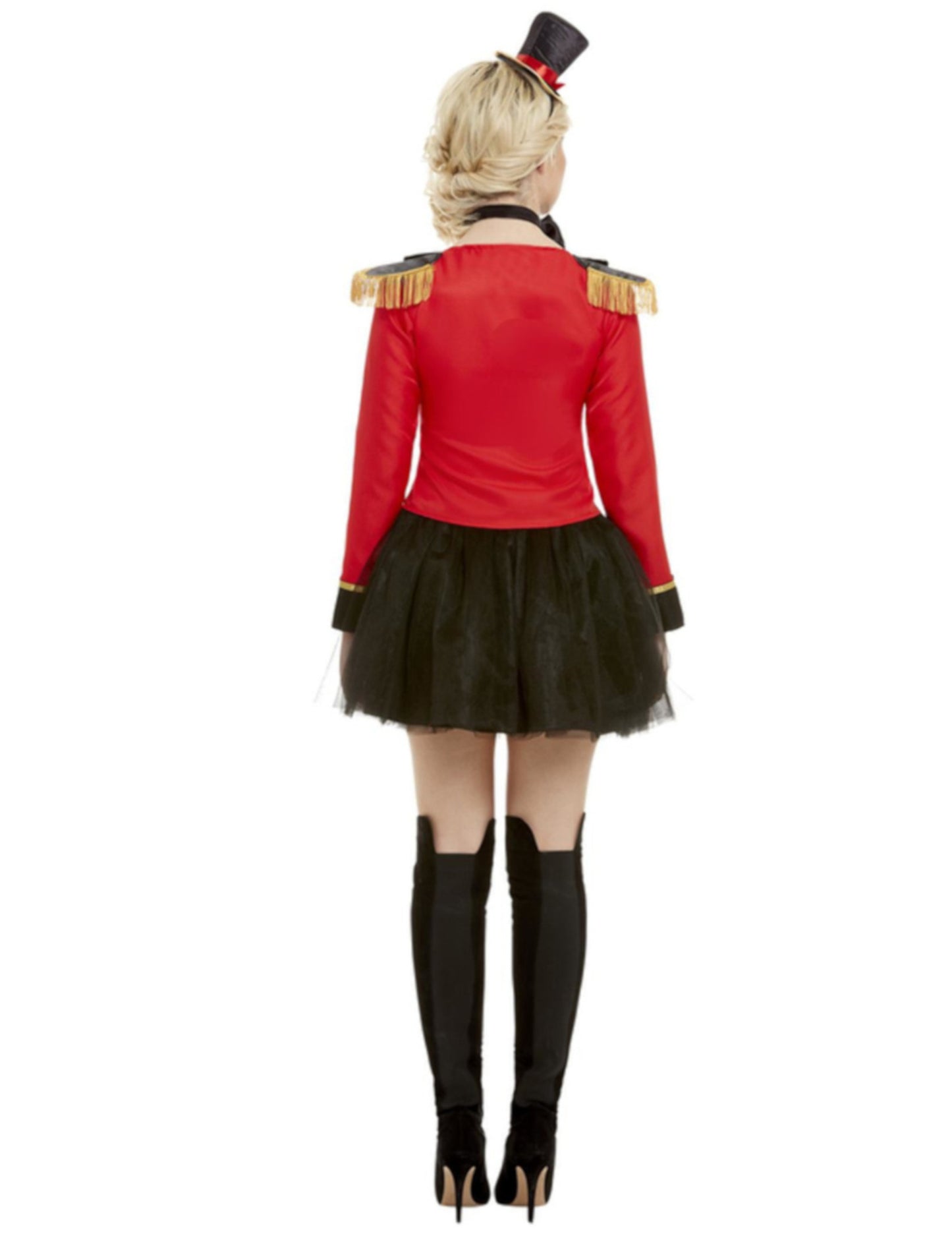 Déguisement Monsieur Loyal rouge femme