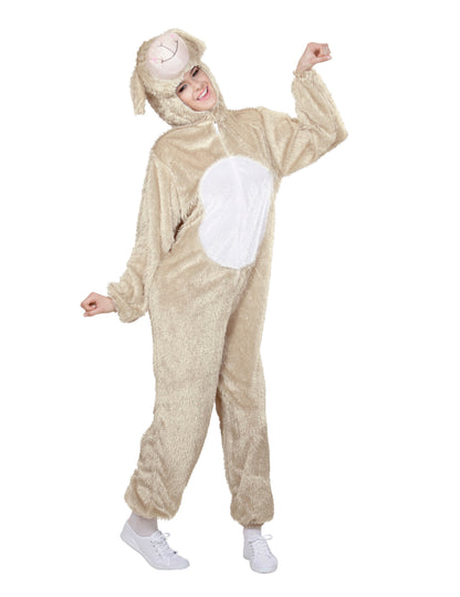 Déguisement mouton beige et blanc adulte