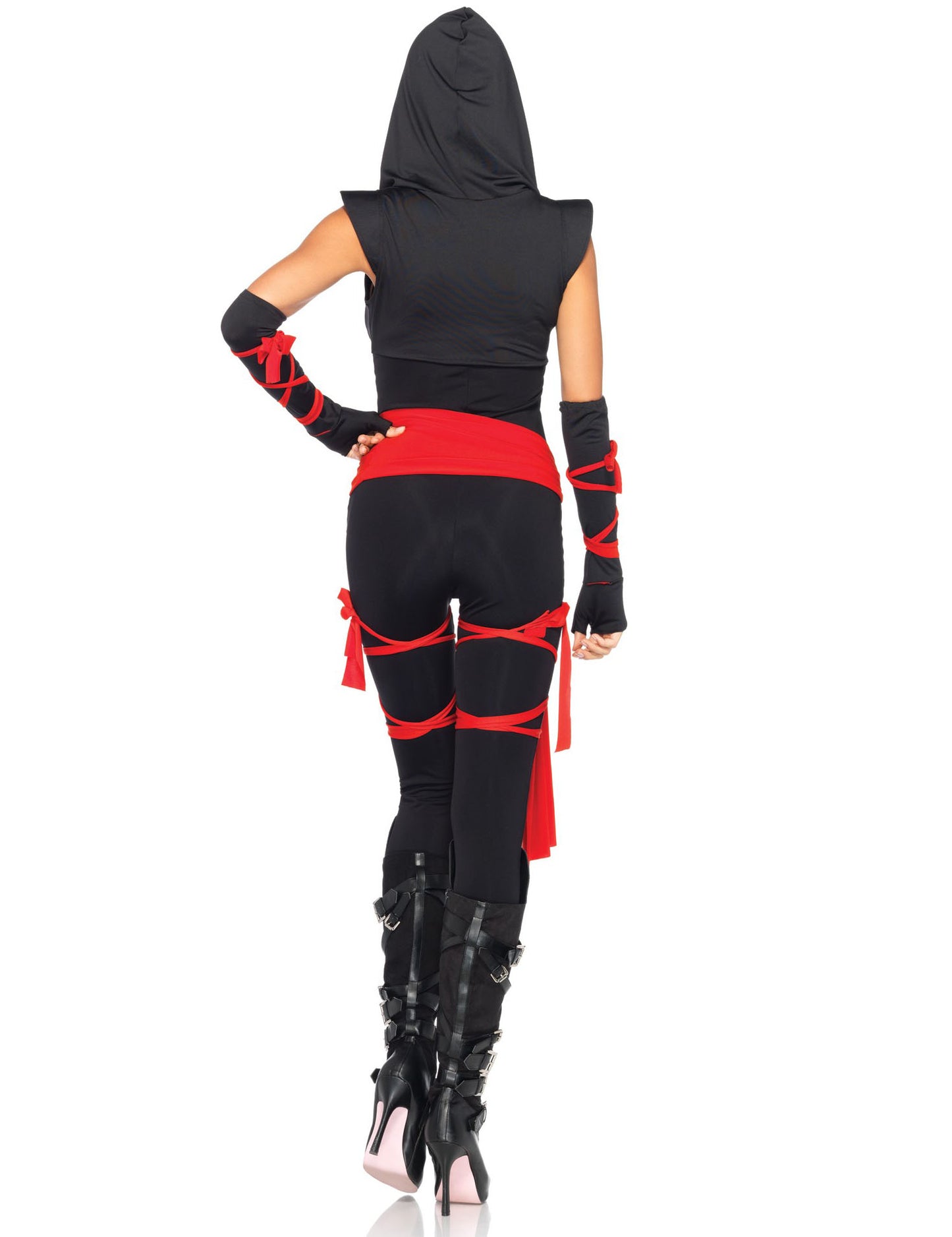 Déguisement ninja noir sexy luxe femme