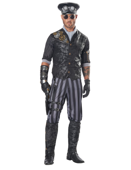 Déguisement capitaine steampunk homme