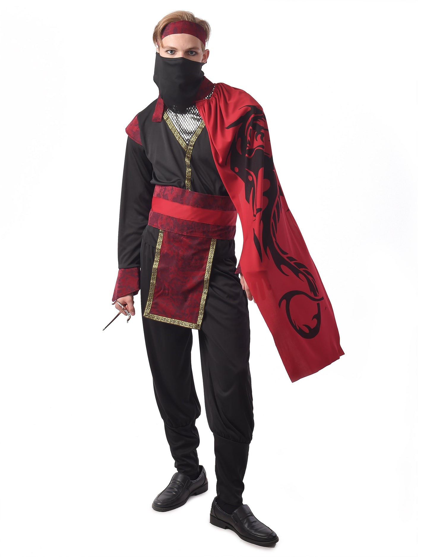 Déguisement ninja dragon rouge homme