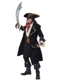 Déguisement capitaine pirate deluxe noir homme