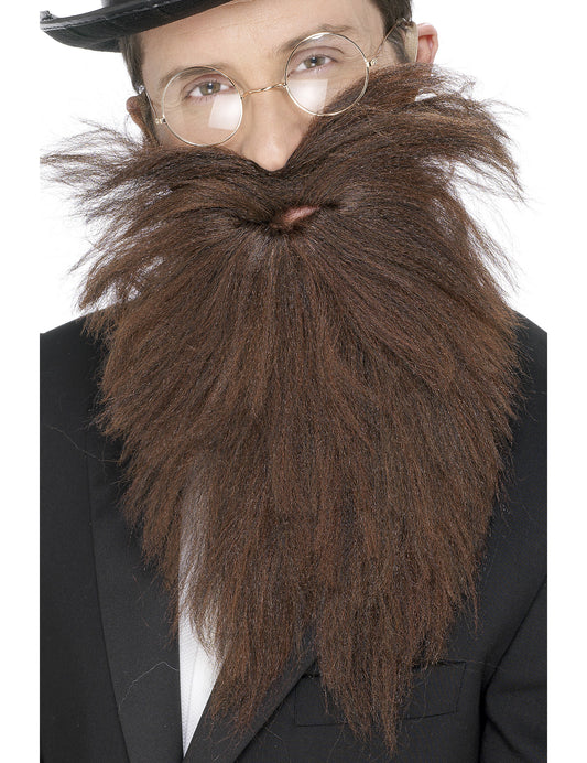 Barbe longue marron adulte