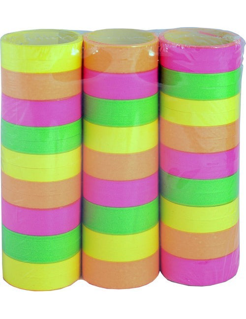 3 rouleaux de serpentins colorés